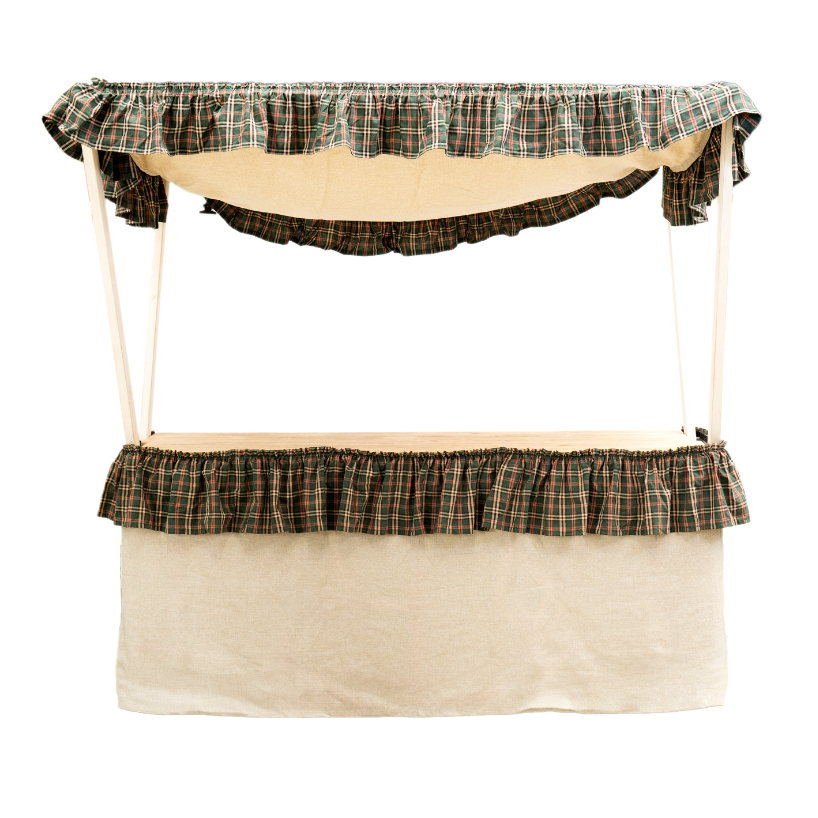 Fundas Puesto de crucetas con toldo Escoces verde