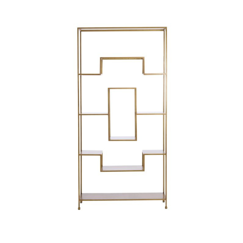 Estantería recina dorada
