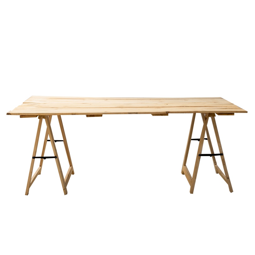 Mesa madera natural borriqueta