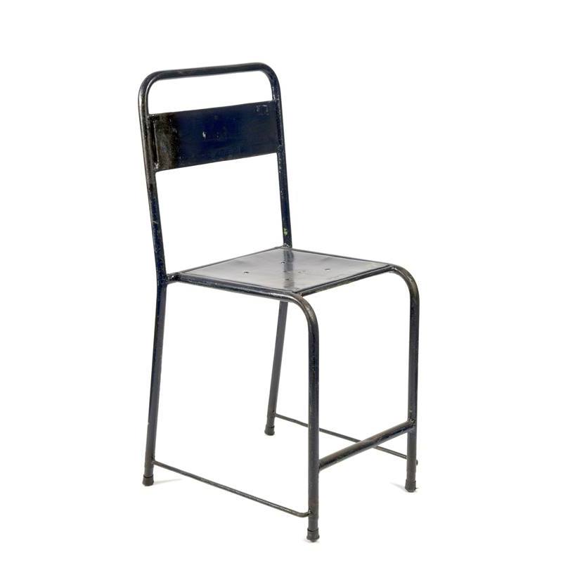 Silla Vintage azul - negro