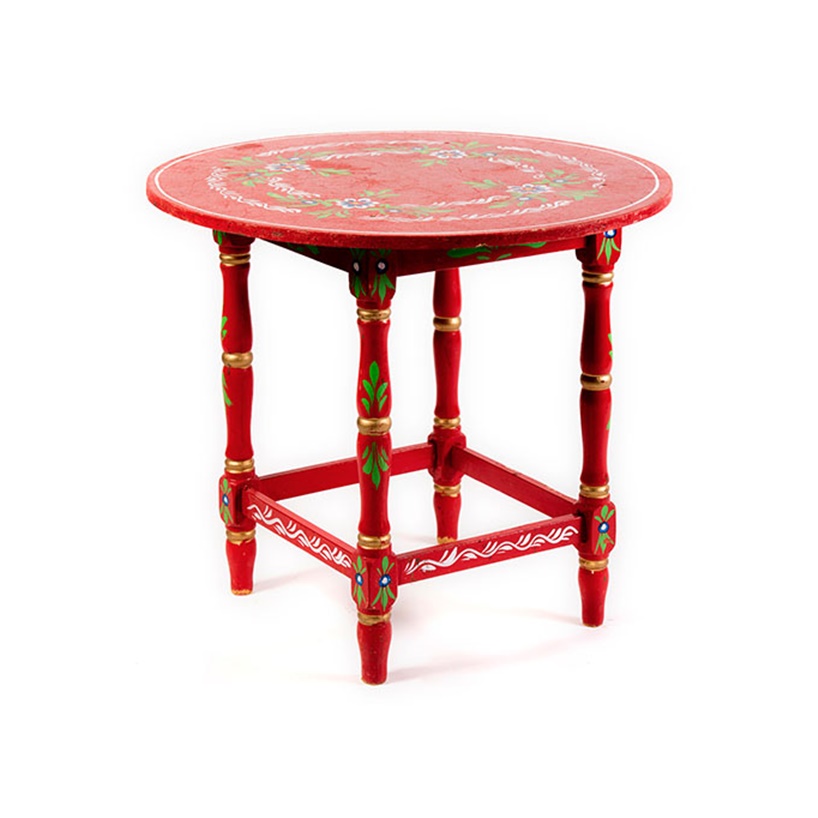 Mesa sevillana roja 55Ø