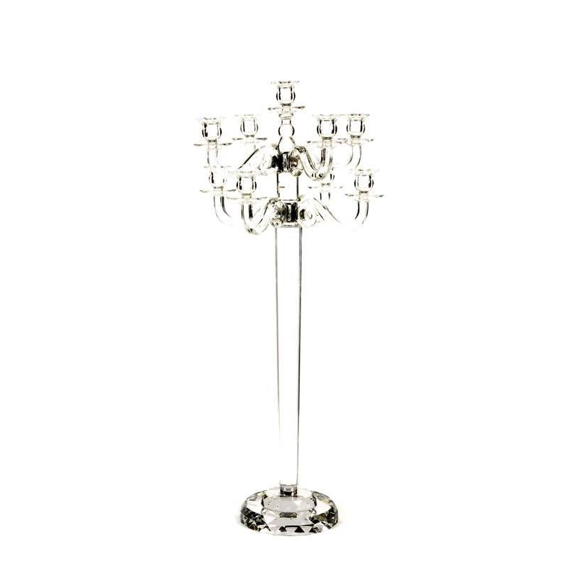 Candelabro cristal ocho brazos