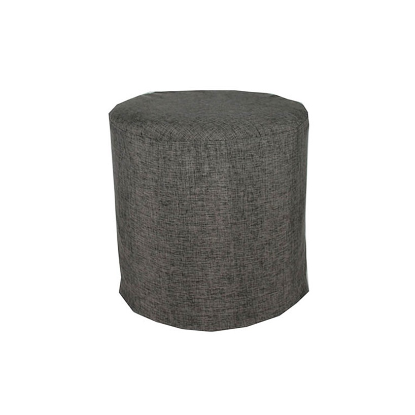 Funda Puff Náutico Redondo Gris