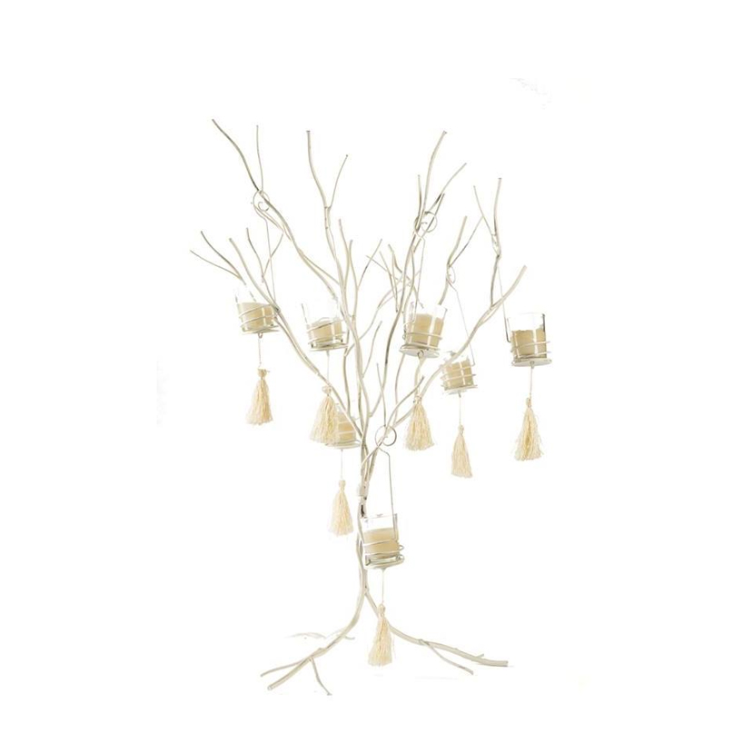 Candelabro Árbol pequeño blanco (velas aparte)