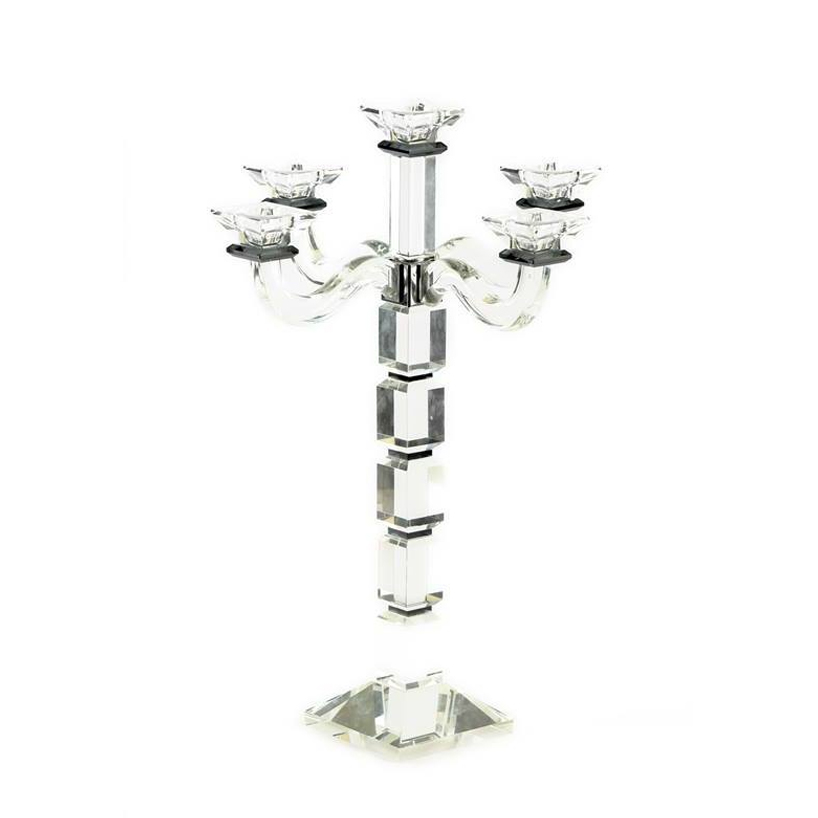 Candelabro cristal perfil negro