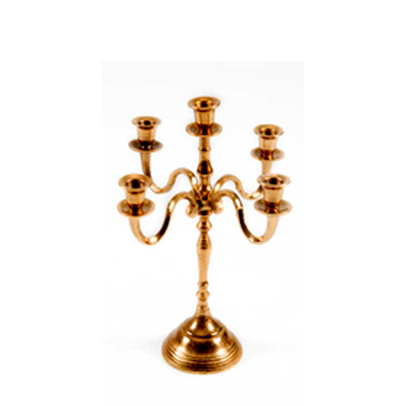 Candelabro lumiere pequeño dorado