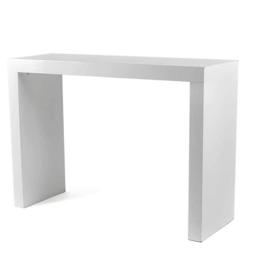 Consola Minimalist Blanca 100  x 30 x 110 cm