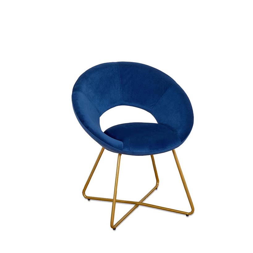 Sillón Hobby terciopelo Azul