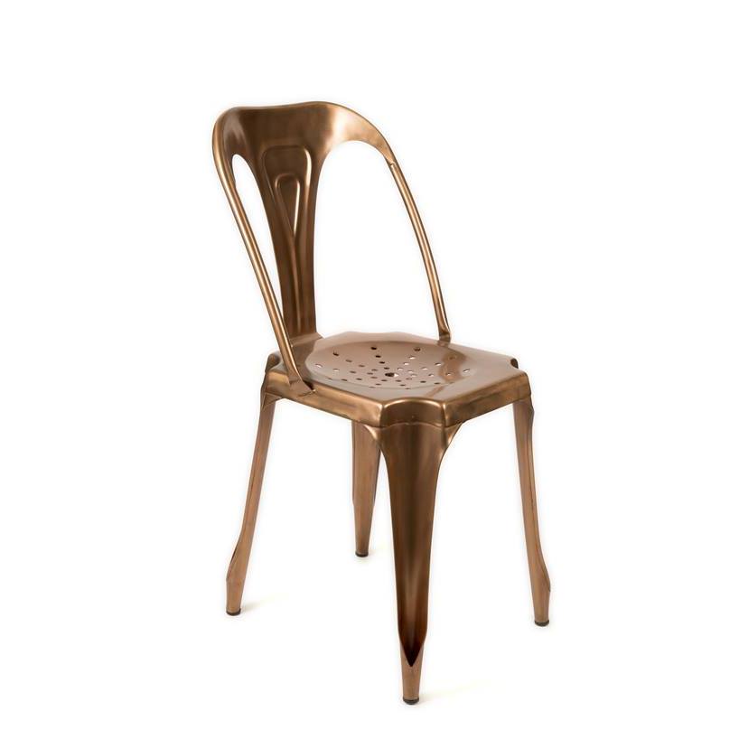 Silla Tolix bronce