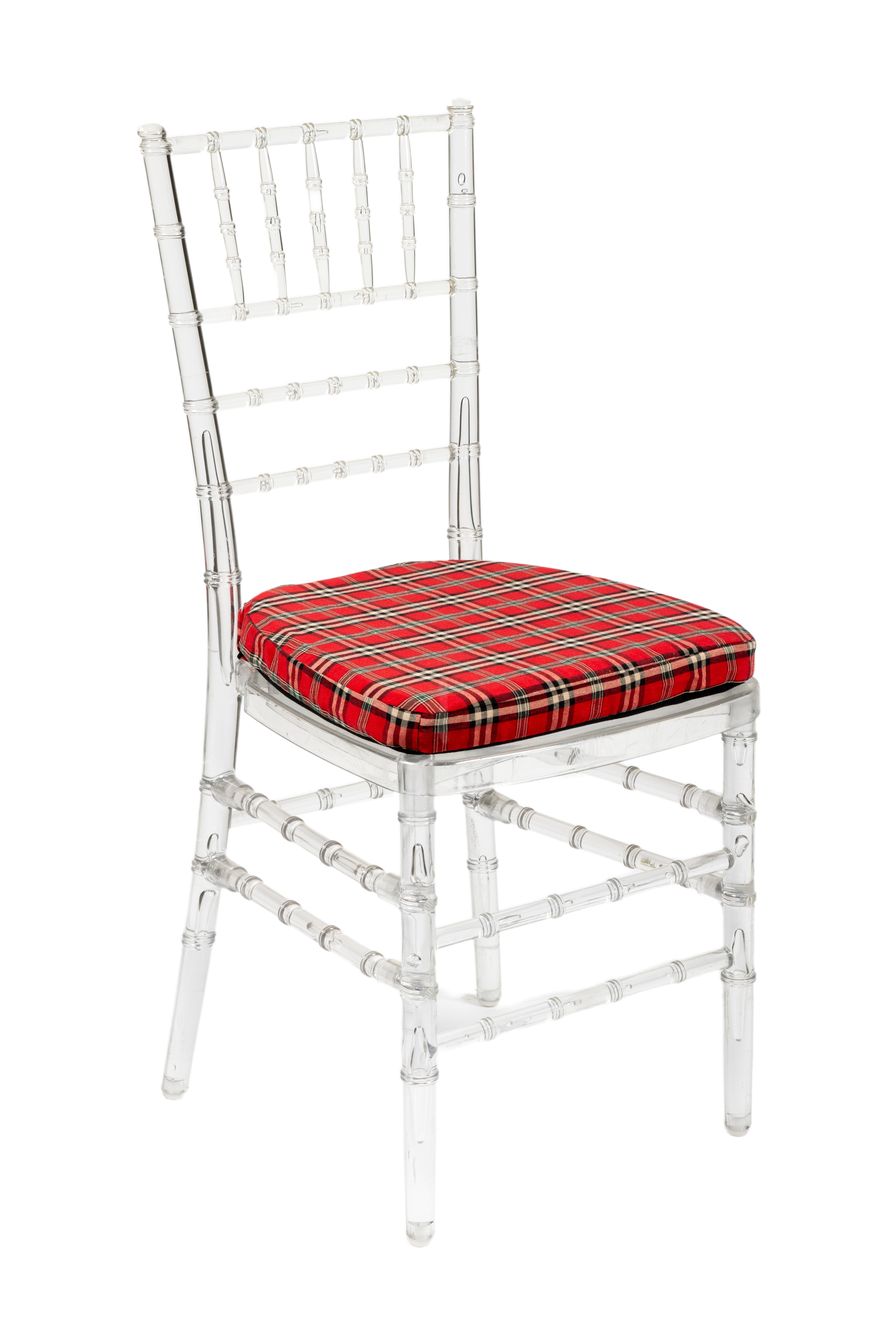 Cojin tartan silla tiff transparente