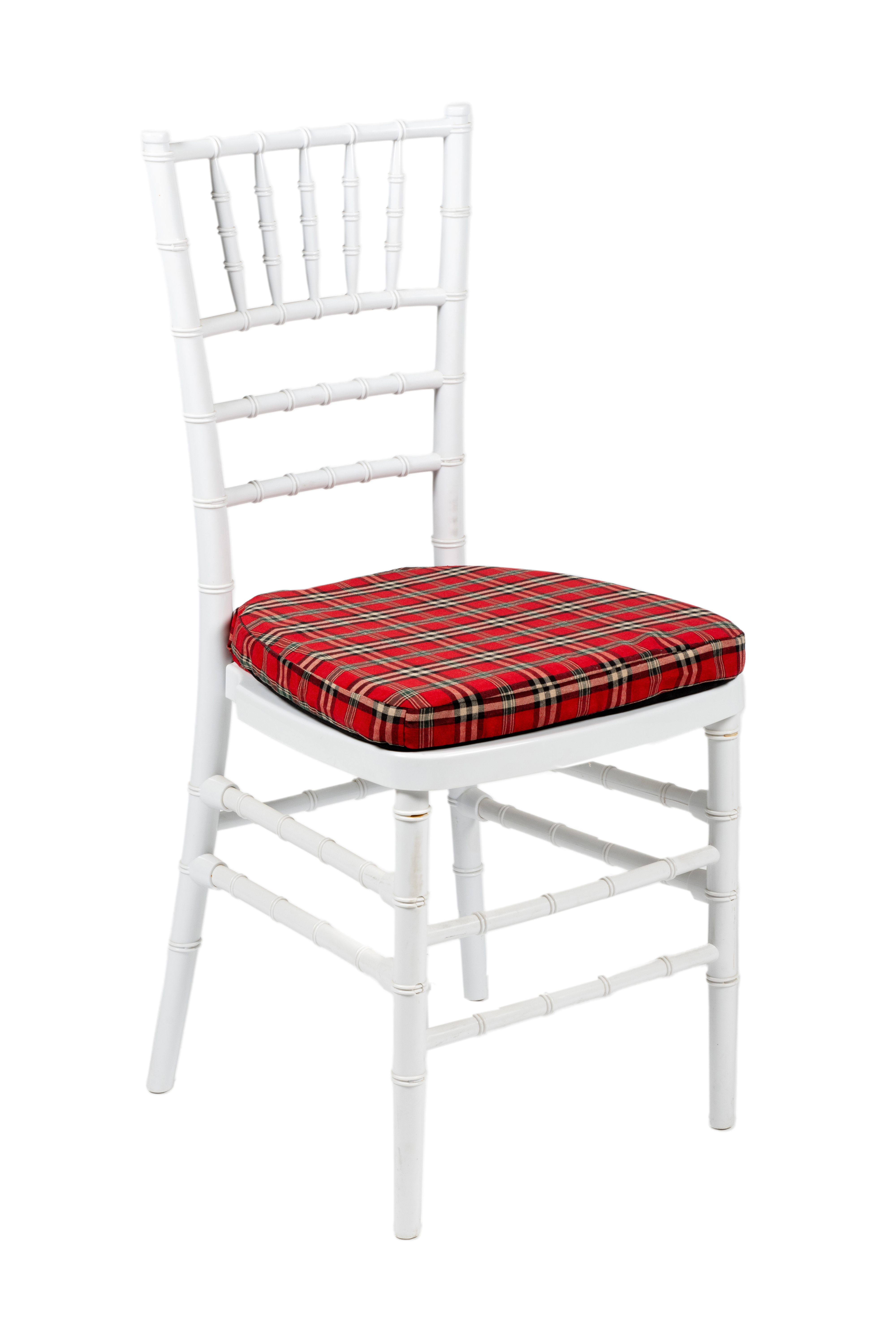 Cojin tartan tiff pvc blanca