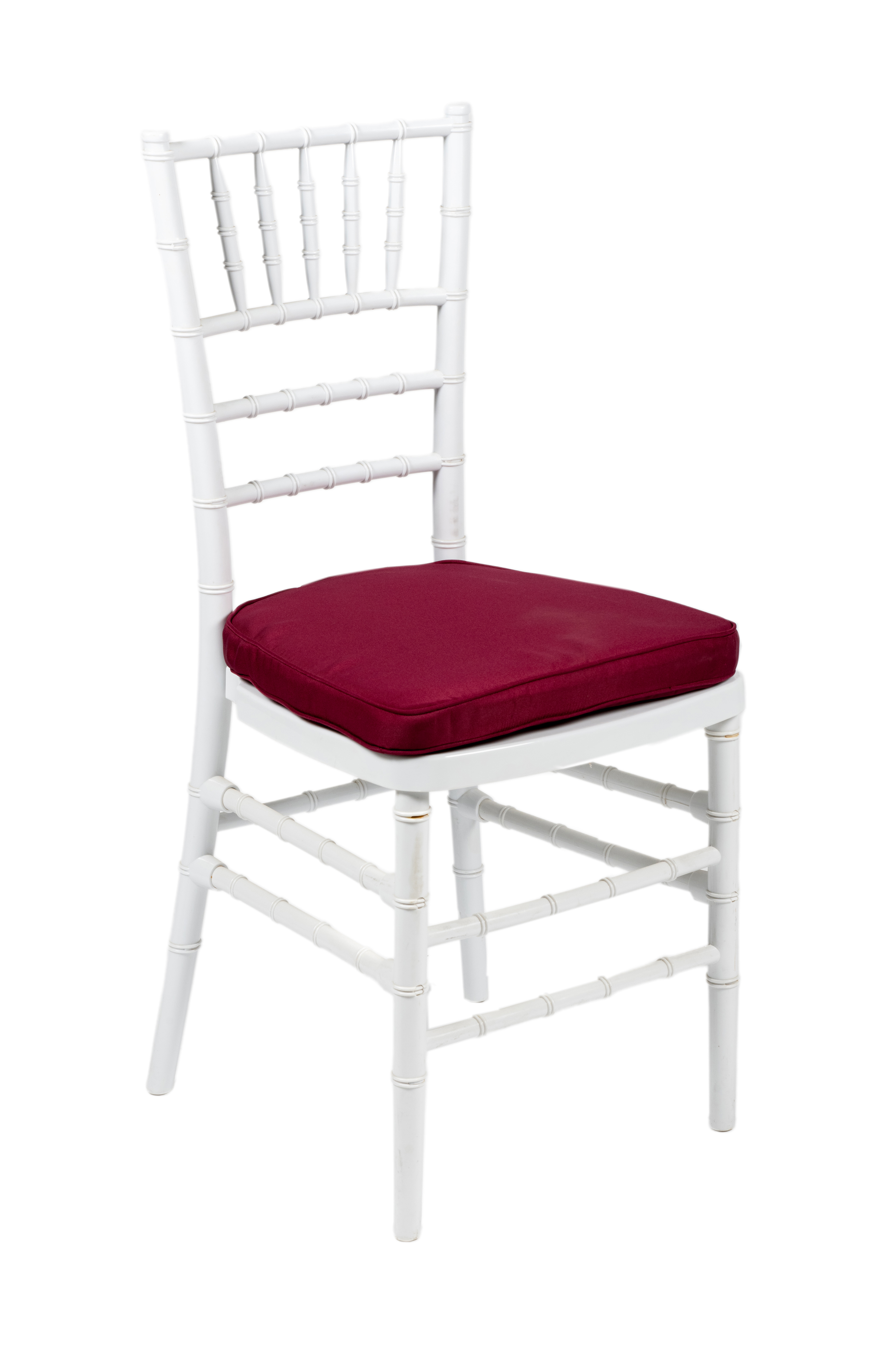 Cojin burdeos tiff pvc blanca