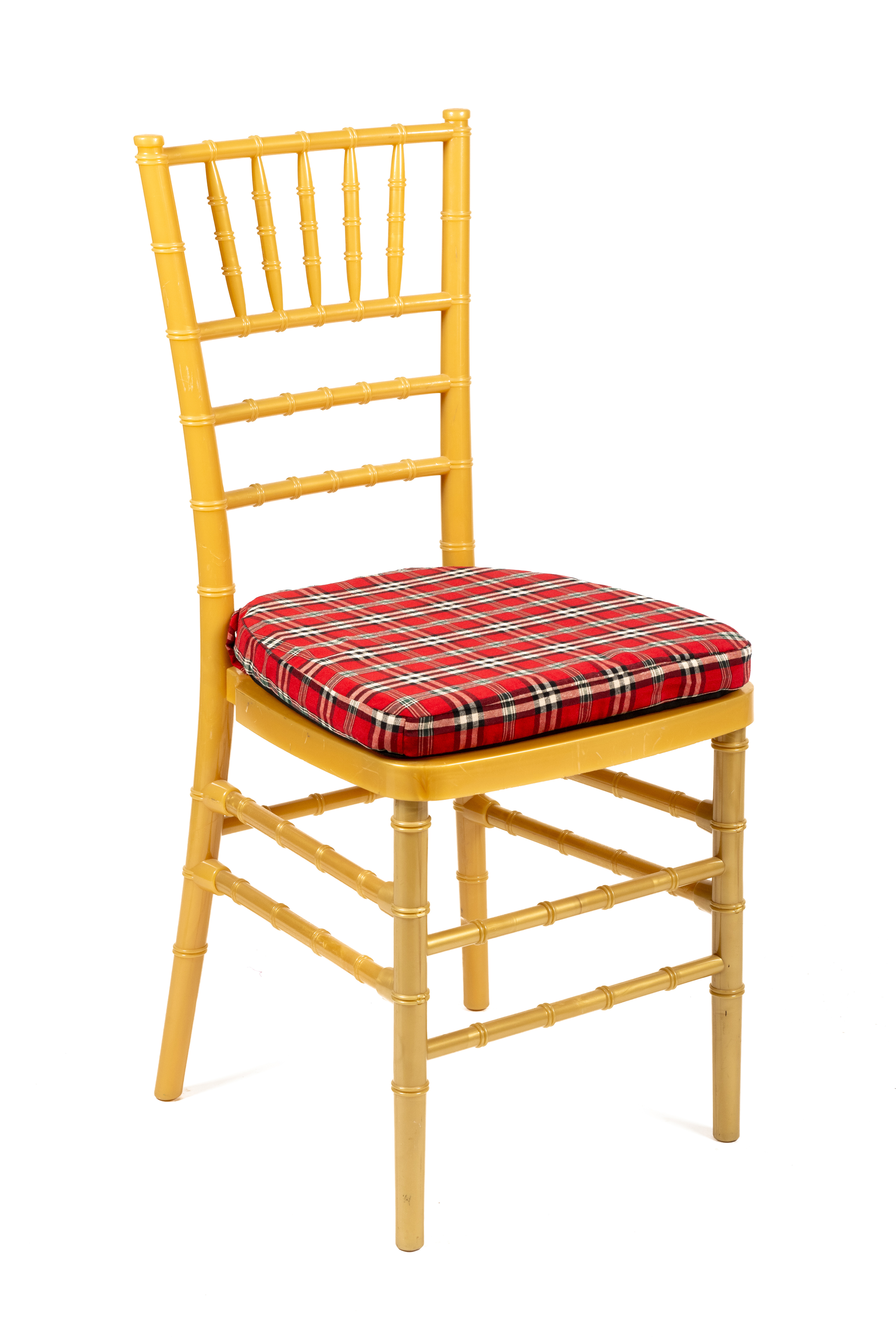Cojin tartan tiff pvc dorada
