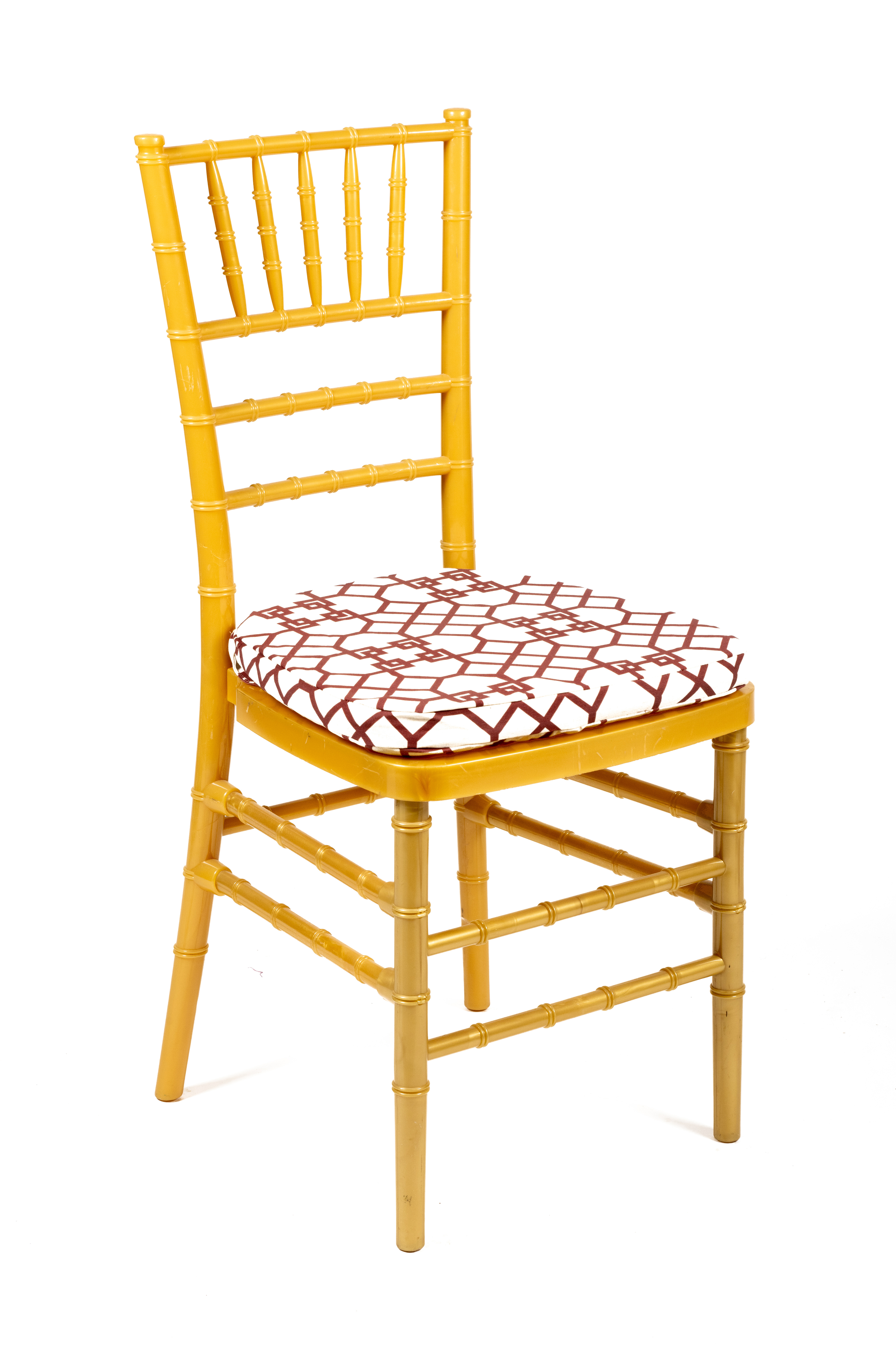 Cojin estampado tiff pvc dorada