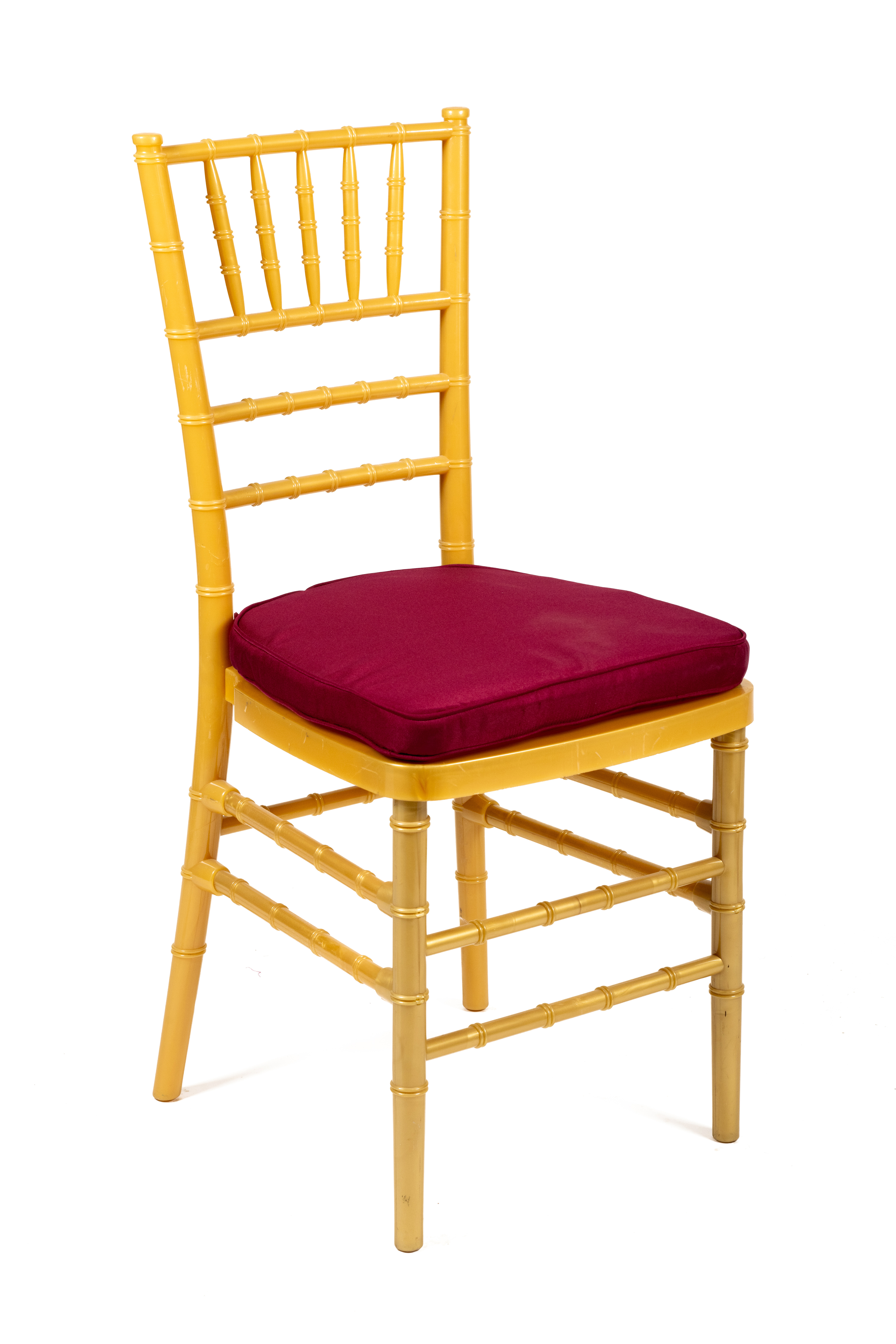 Cojin burdeos tiff pvc dorada