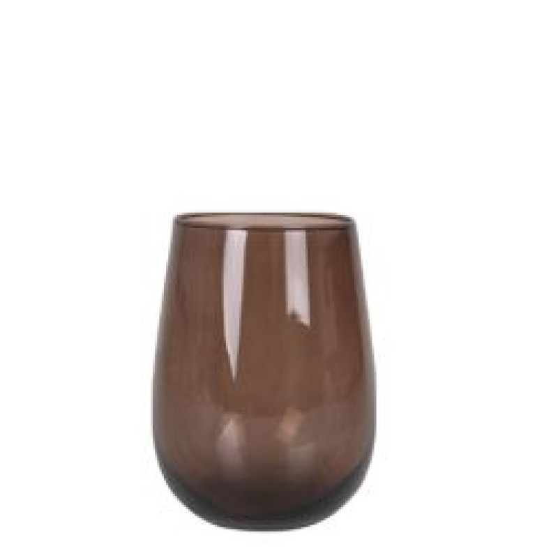 Vaso ahumado marron