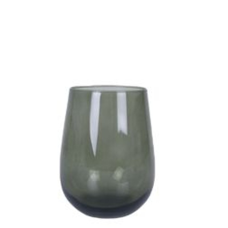 Vaso ahumado verde