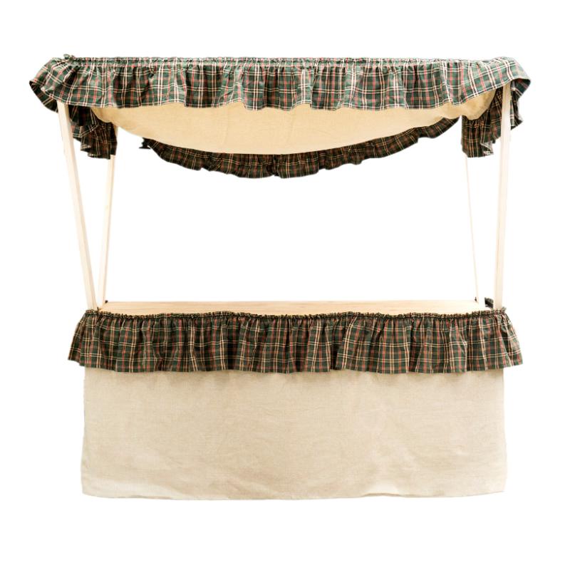 Fundas Puesto de crucetas con toldo Escoces verde