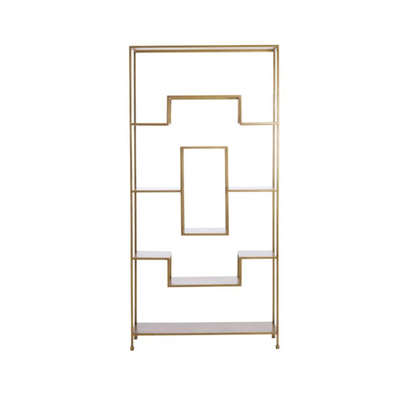 Estantería recina dorada