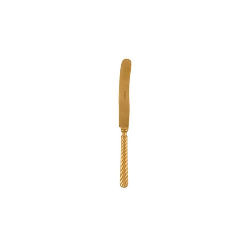Cuchillo de postre dorado fantasía