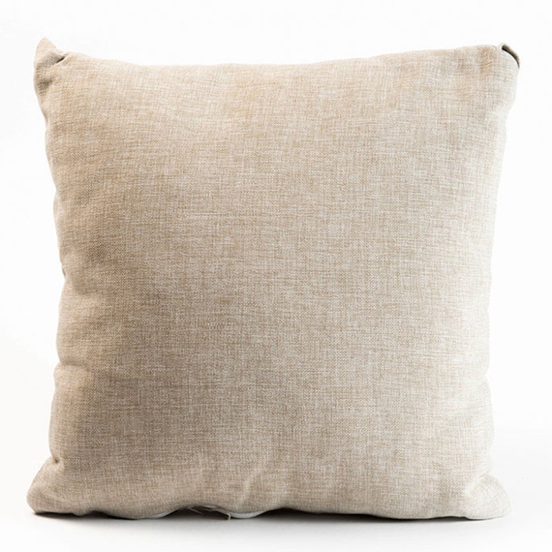 Cojín arpillera beige