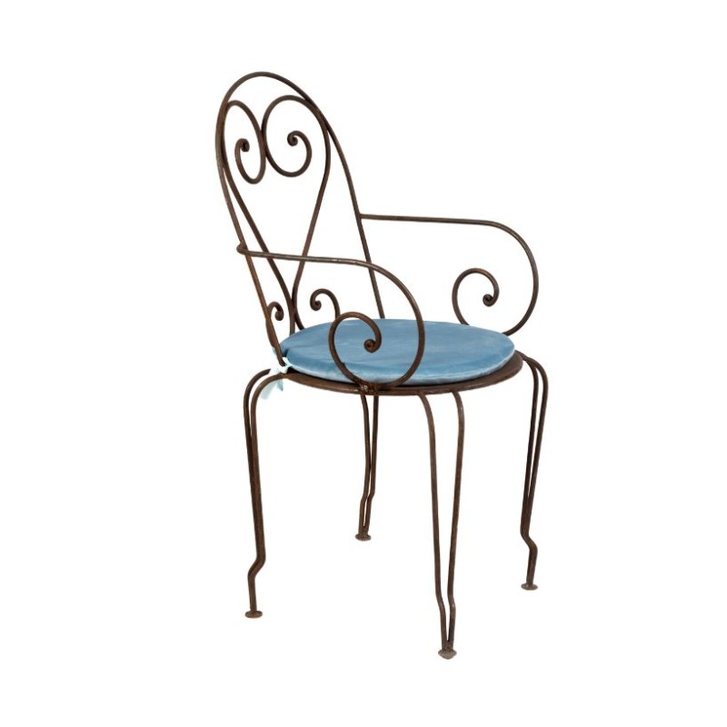 Cojin terciopelo azul cielo para Silla Oxid