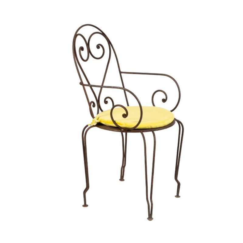 Cojin terciopelo amarillo para Silla Oxid