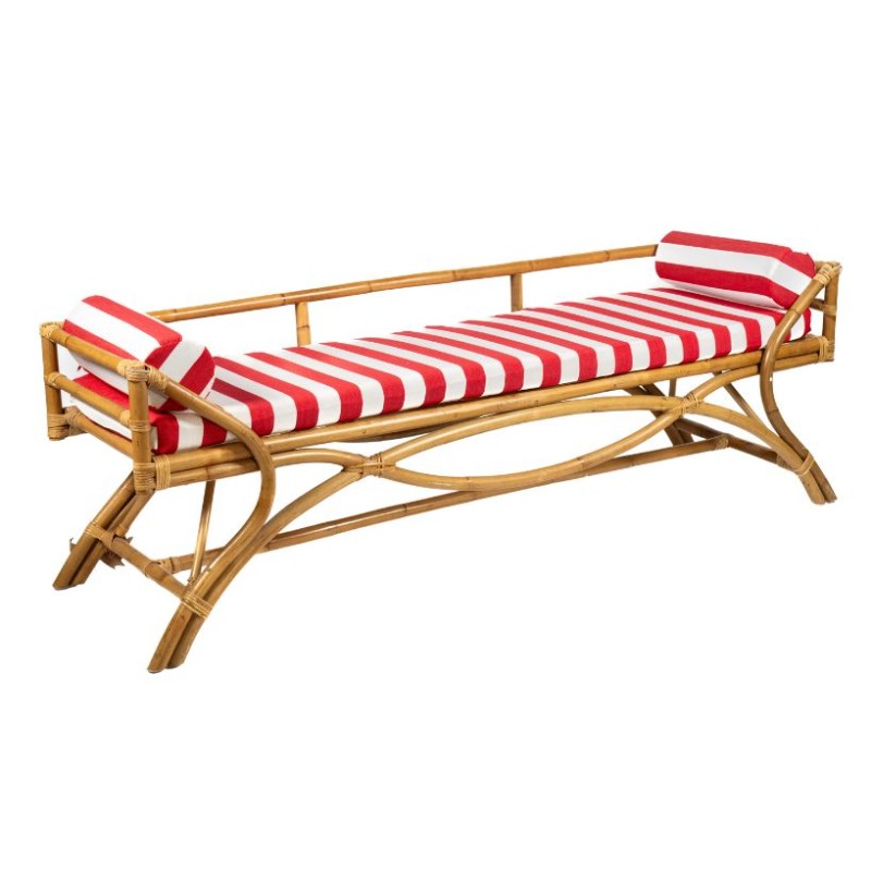 Funda rayas rojo y blanco  Sofá Randa