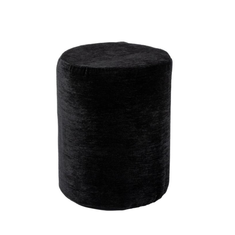 Funda Puff Velvet Negro Chenilla