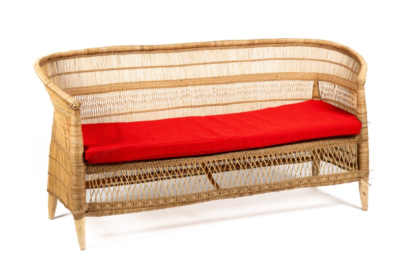 Cojin rojo sofa bali
