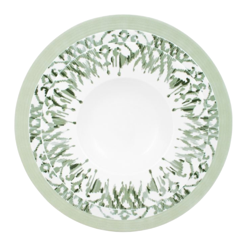 VAJILLA IKAT VERDE
