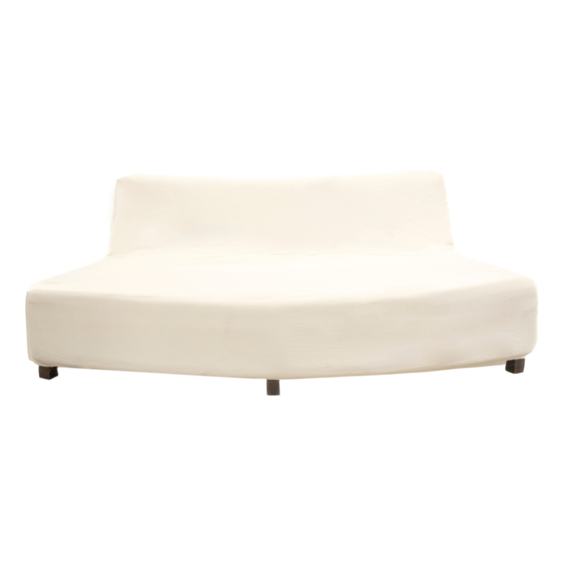 Funda Náutico Curvo Terciopelo Off white