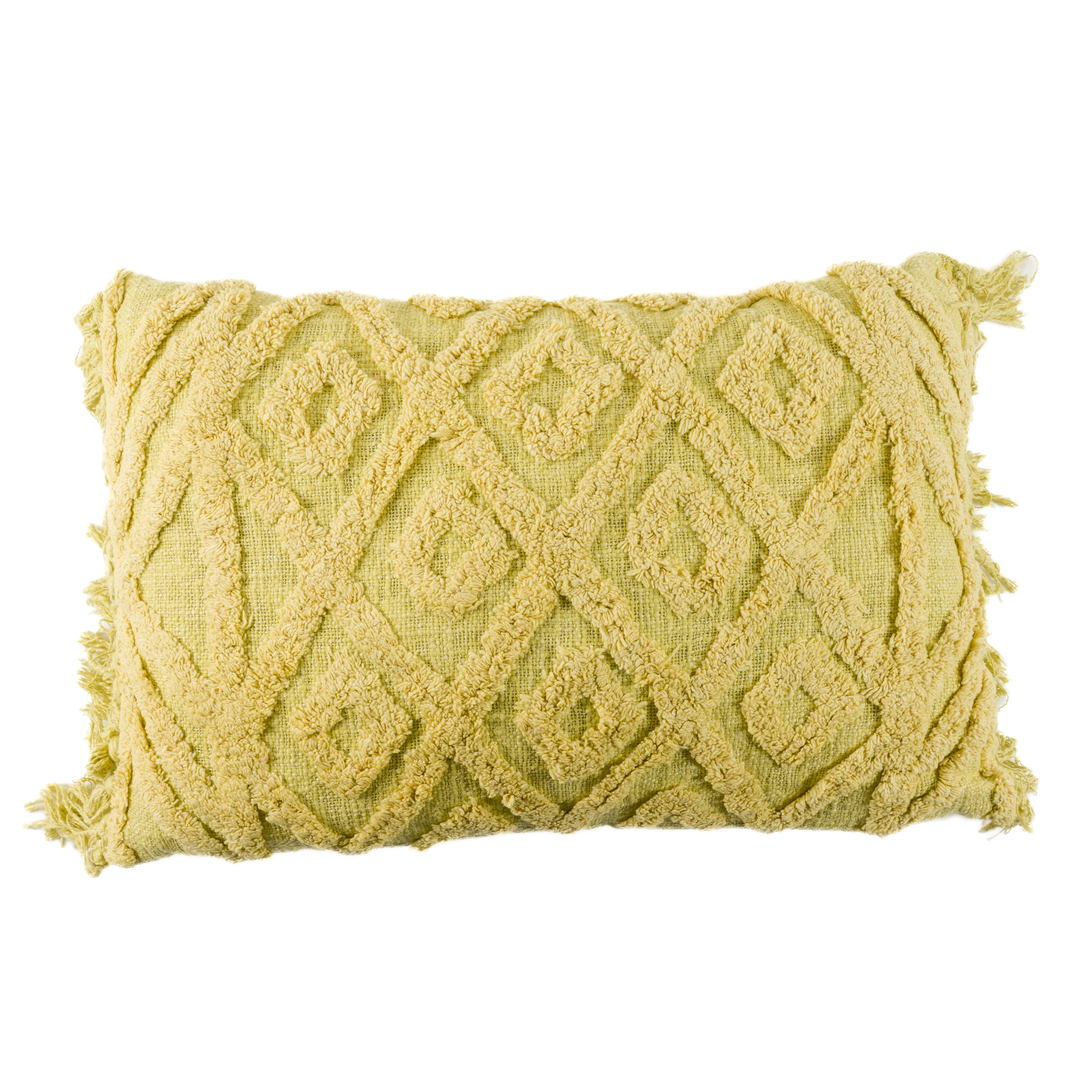 Cojin  rectángular persa amarillo
