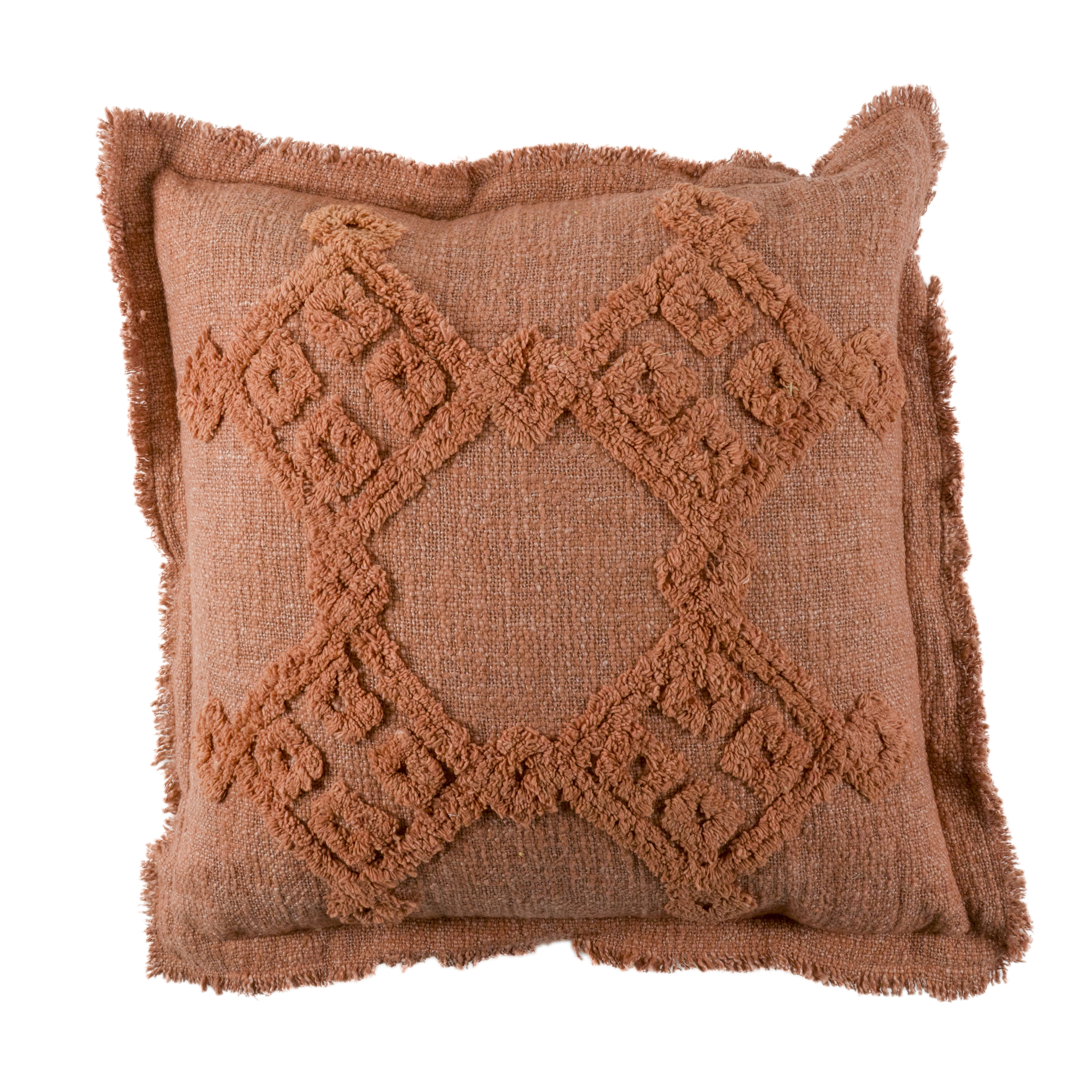 Cojin  cuadrado persa teja