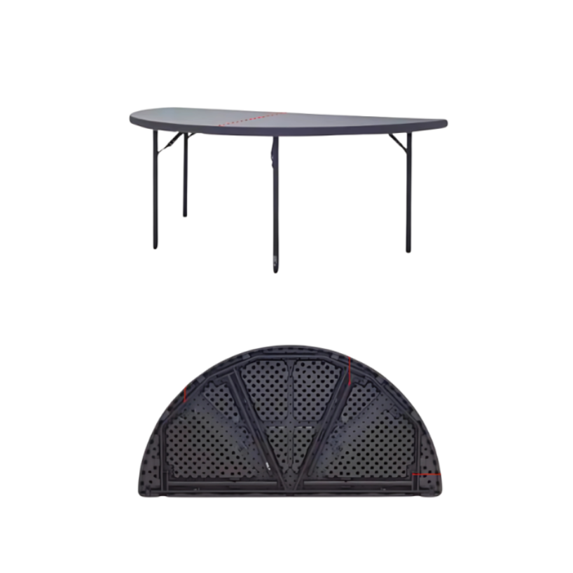 Mesa terminación oval  PVC