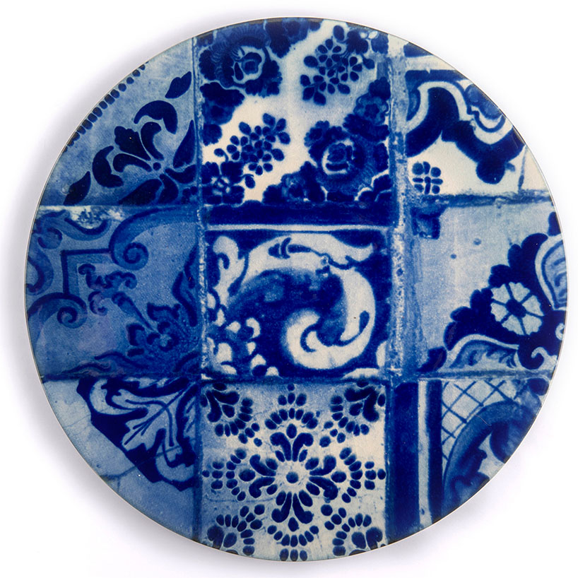 Bajoplato cerámica azul