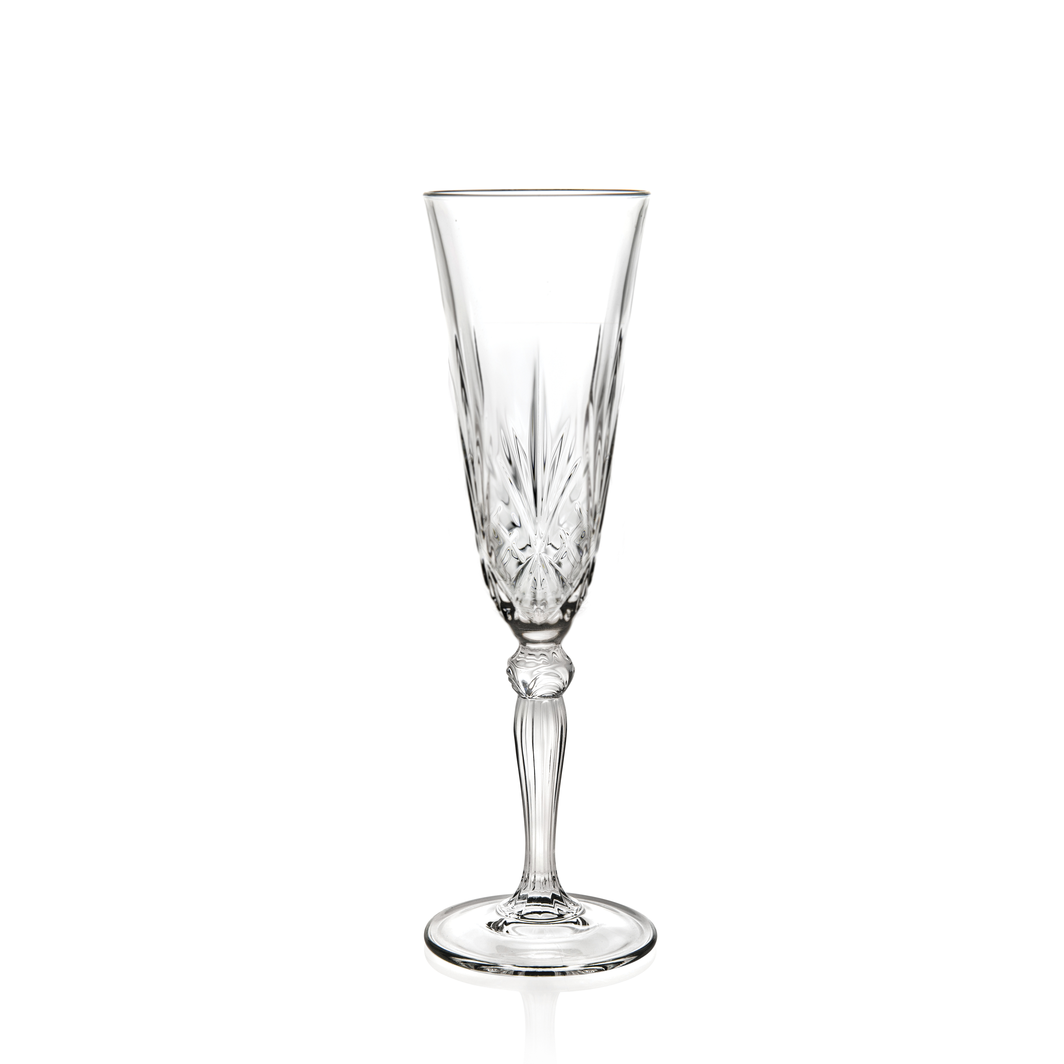 Copa tallada transparente champagne