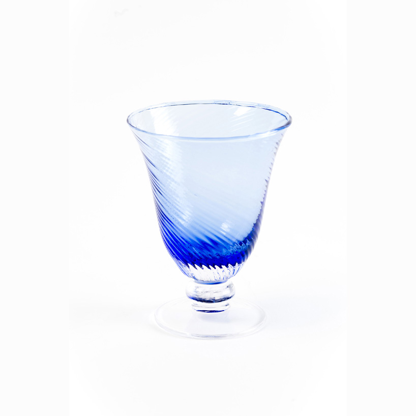 Copa agua azul cobalto