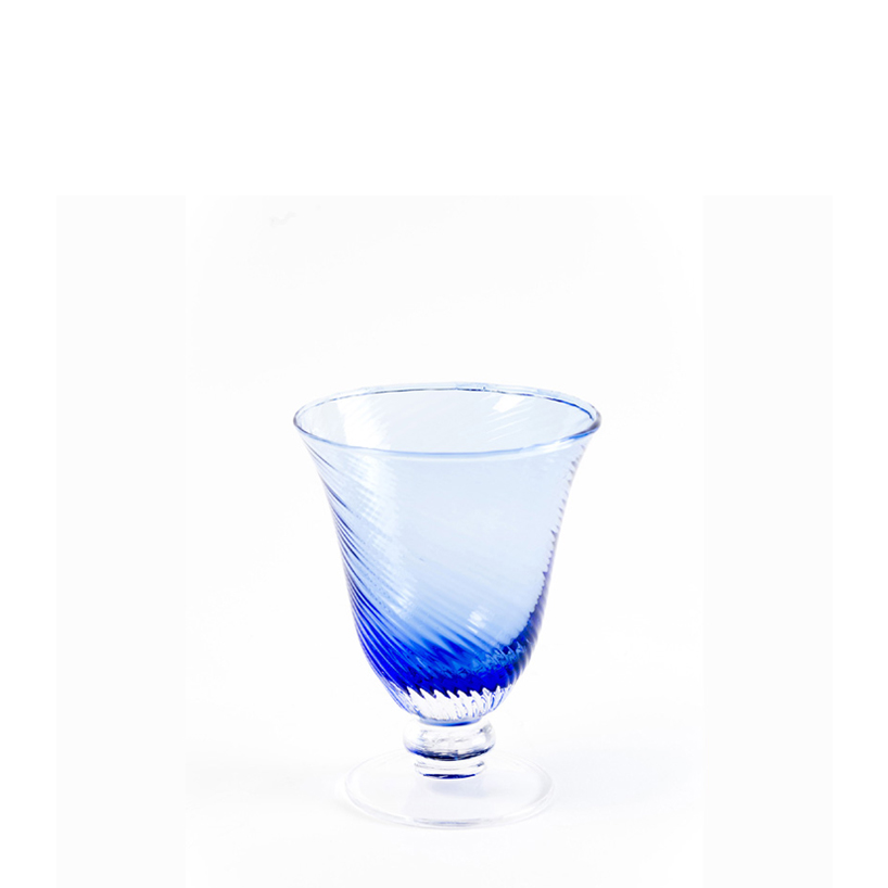Copa agua azul cobalto