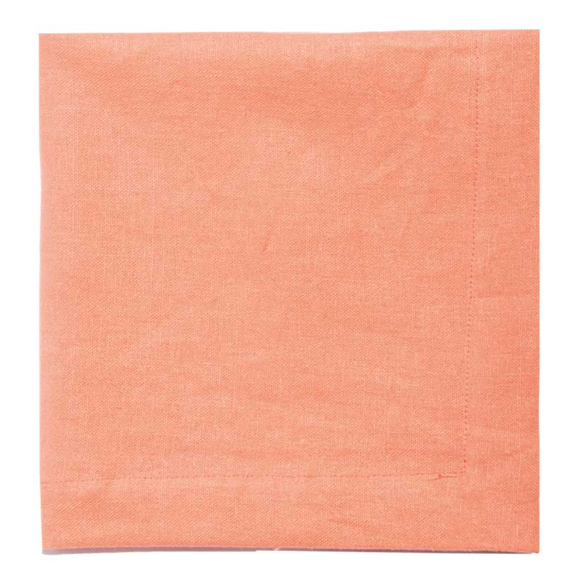Servilleta lino naranja claro