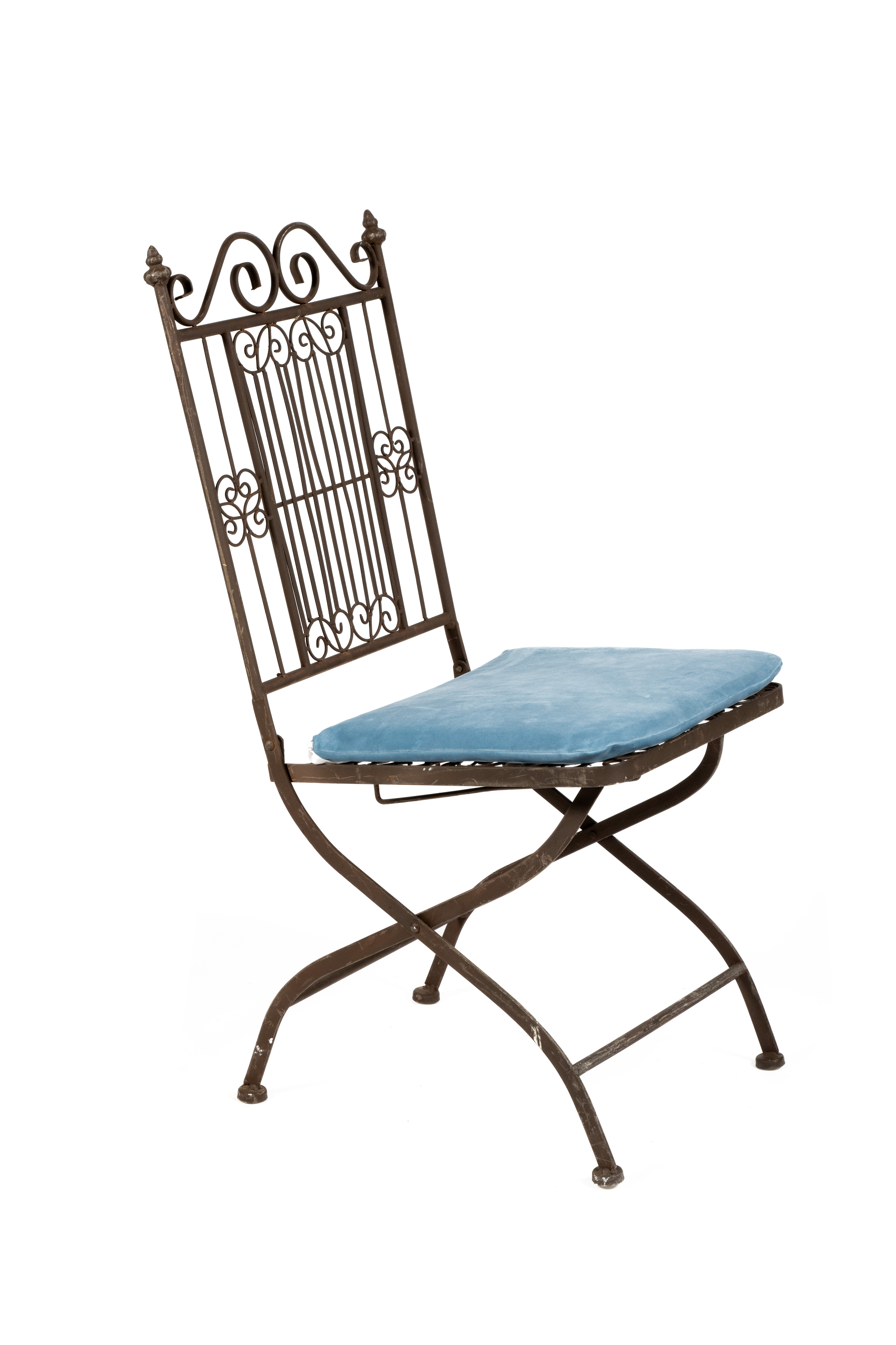 Cojin azul silla wer