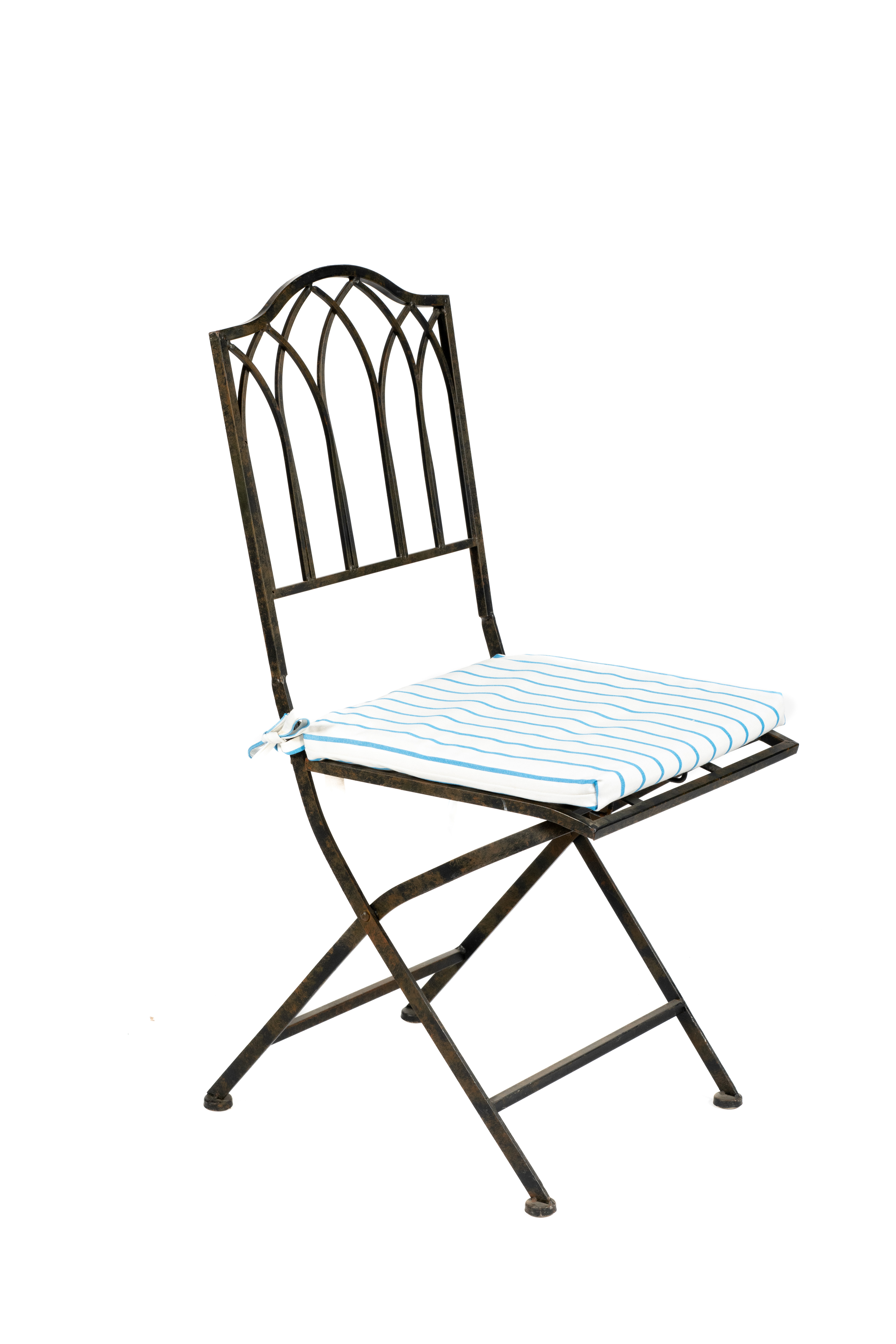 Cojin rayas silla brass