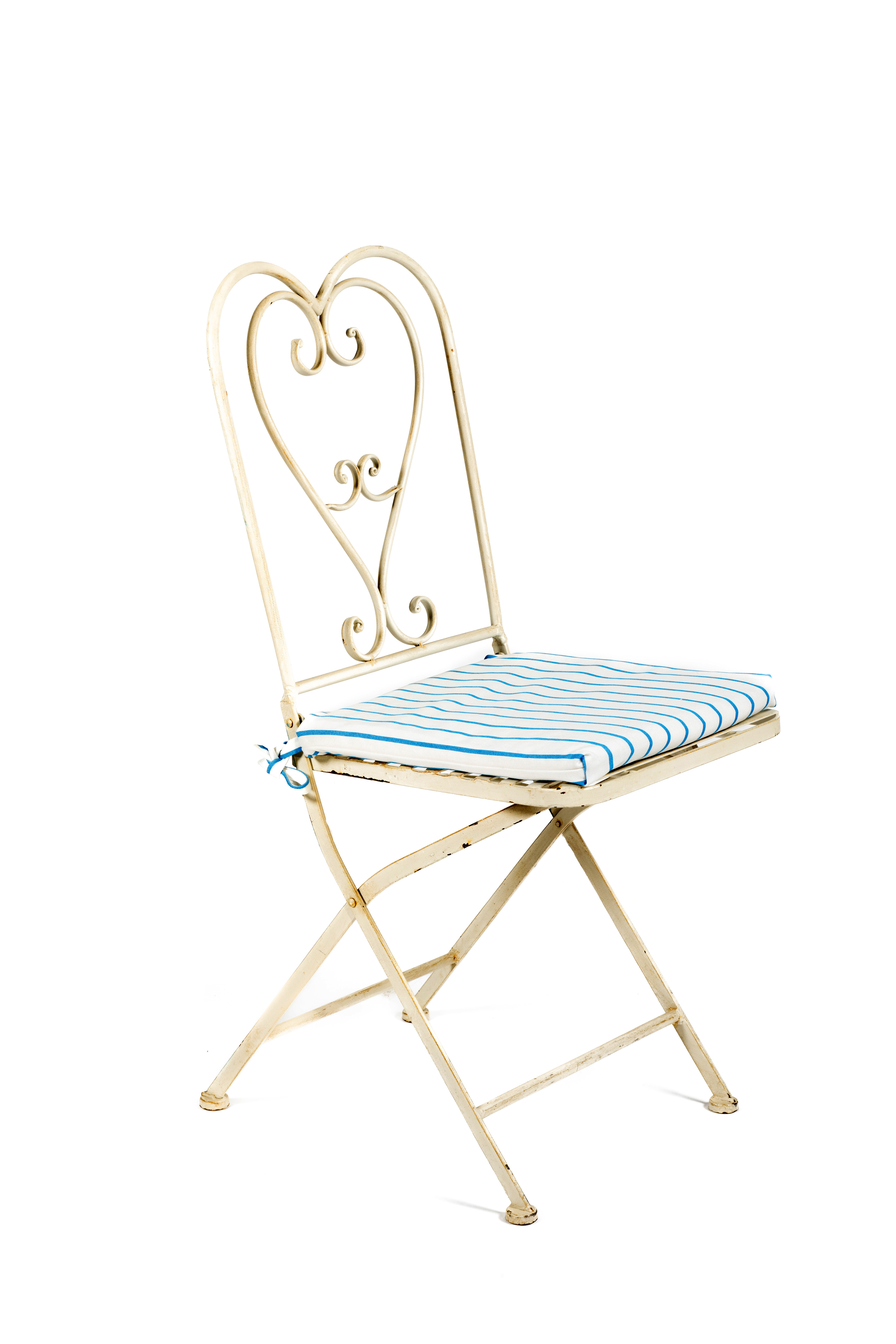 Cojin rayas silla provenza