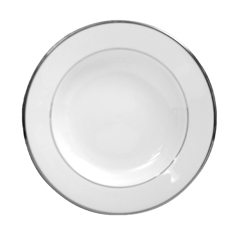Plato hondo filo plata
