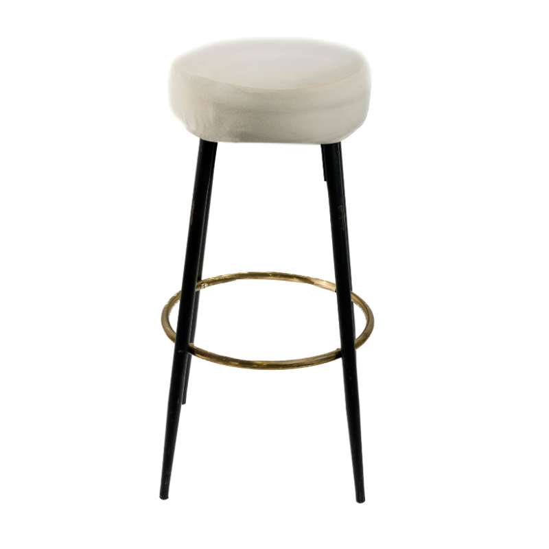 Funda Taburete Carpi terciopelo offwhite