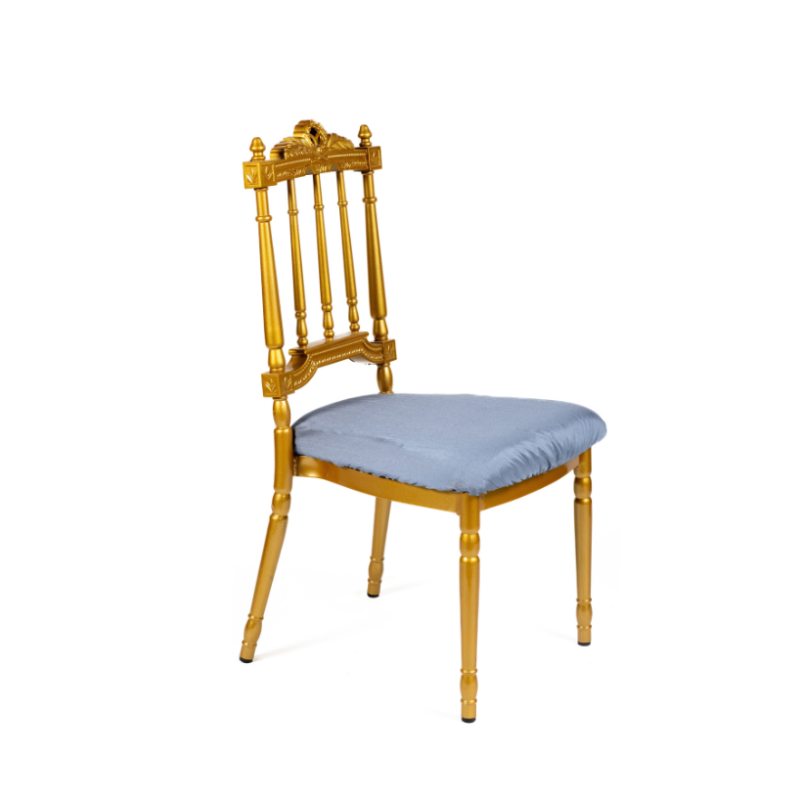 Funda Cojín silla royal seda azul