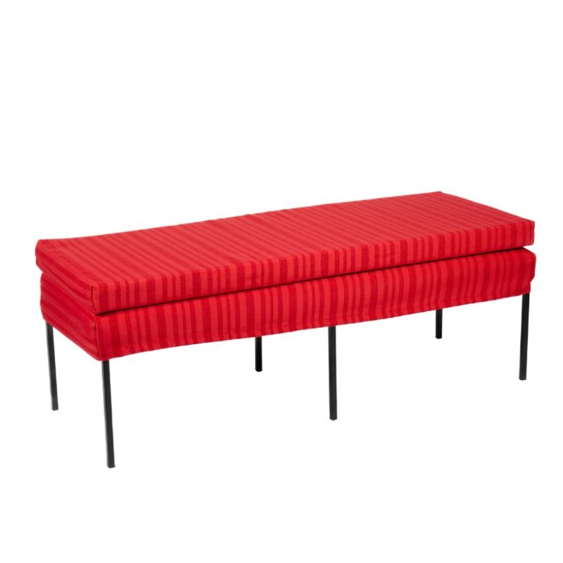 Diván Rojo rayado